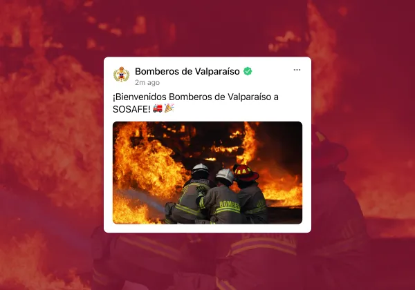 Bomberos de Valparaíso usa SOSAFE 🚒